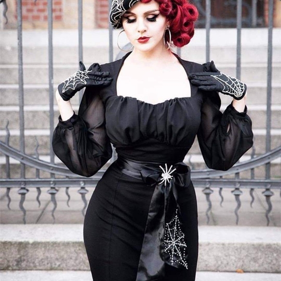 Pinup Couture Black Dress - Picture 2 of 2